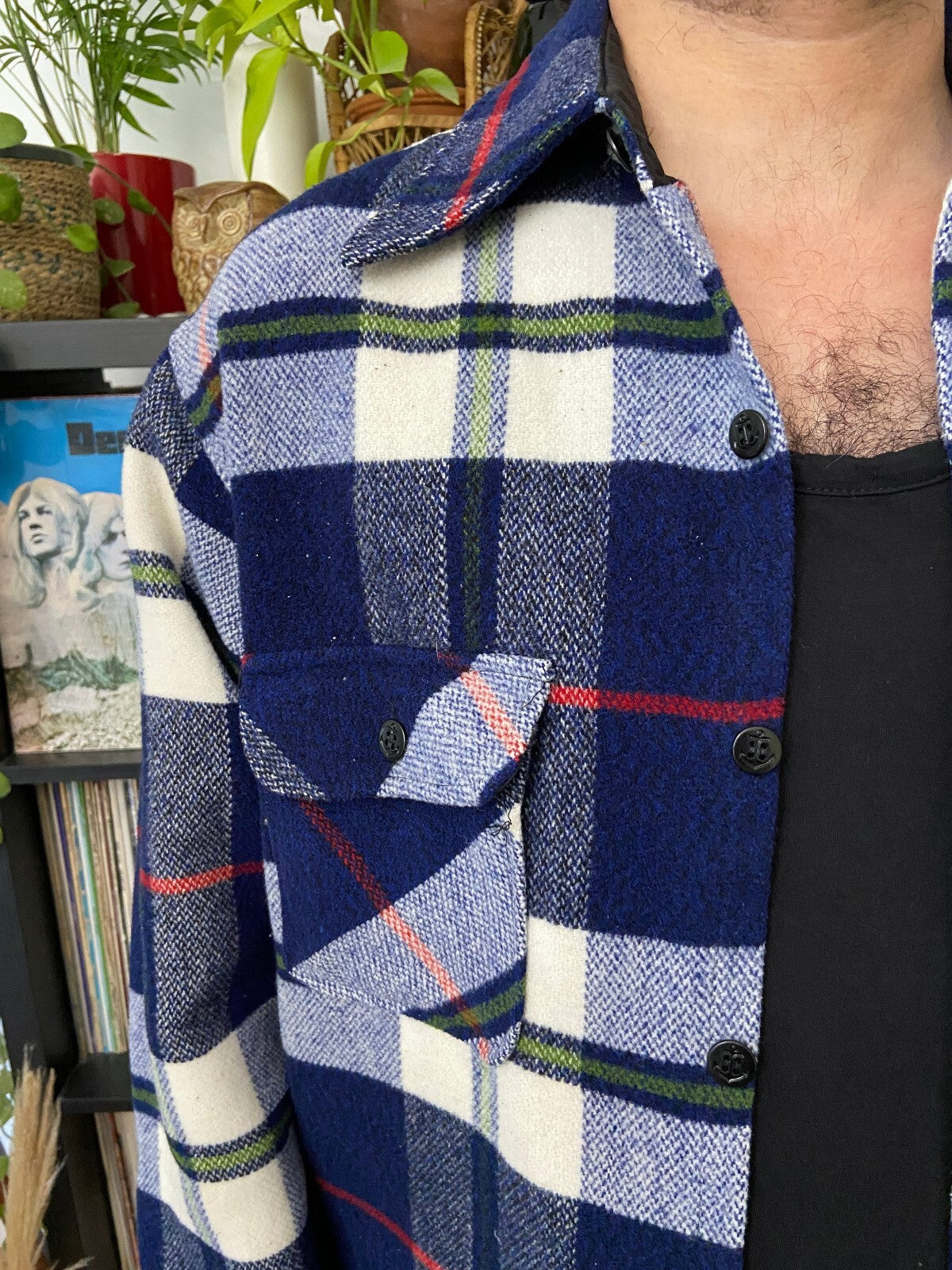Vintage 1970s Deadstock JCPenney Plaid Shacket