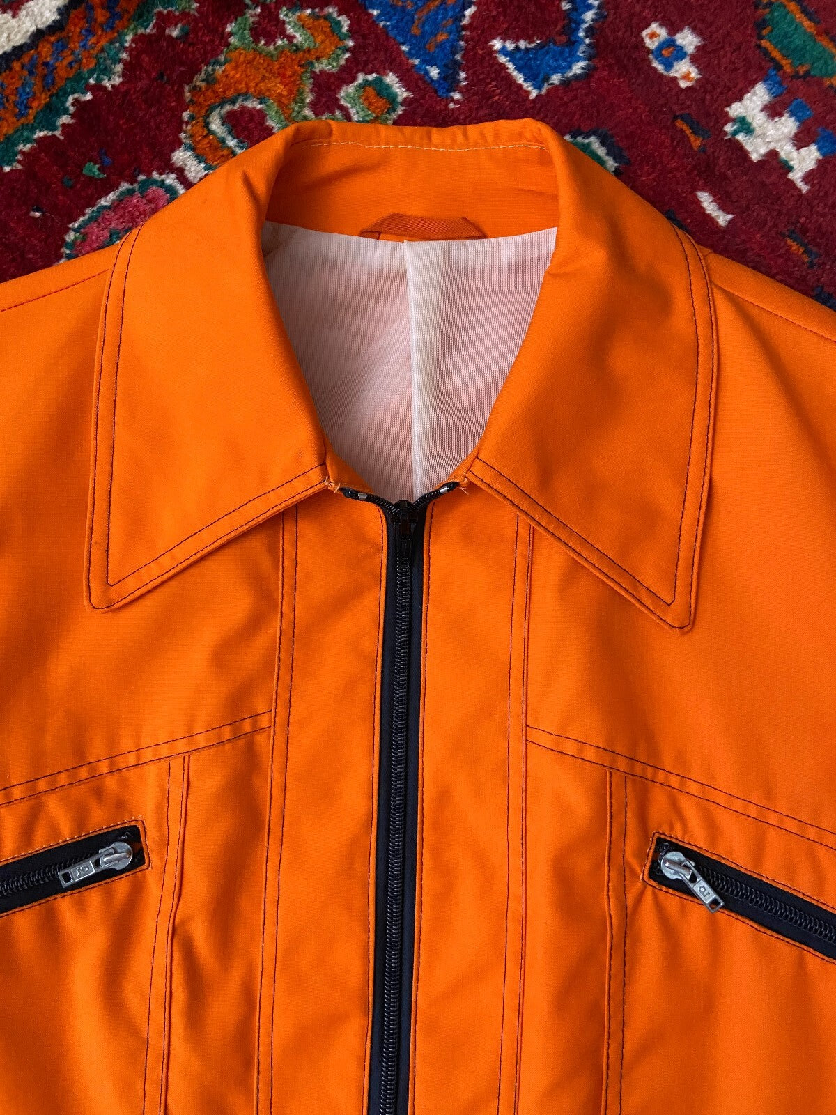 Vintage Orange 1977 DTSB Sports Jacket