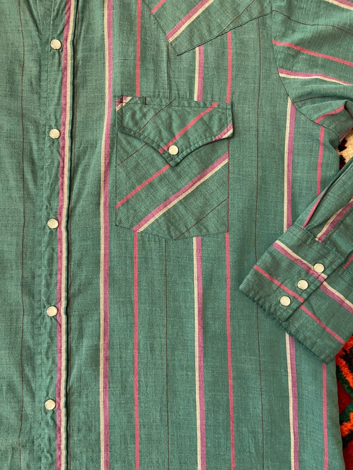 Vintage 90s Green Ely Western Shirt