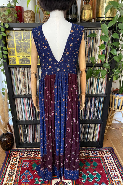 Vintage 1970s Sleeveless Afghan Dress