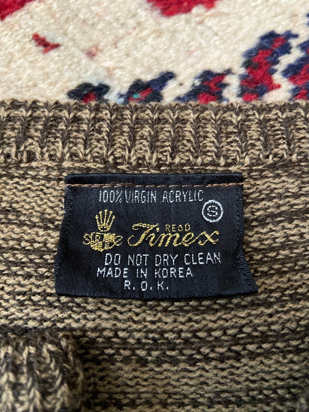 Vintage 1970s Southwestern Space Dye Jumper