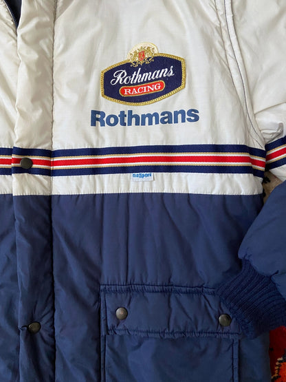 Vintage 1980s Rothmans Racing Team Puffer Jacket
