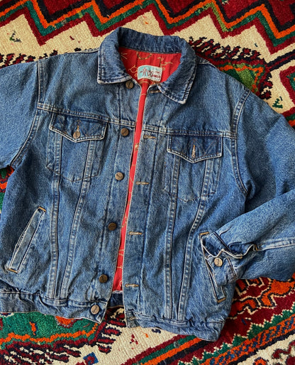 Vintage 90s Mr Wrangler Padded Denim Jacket
