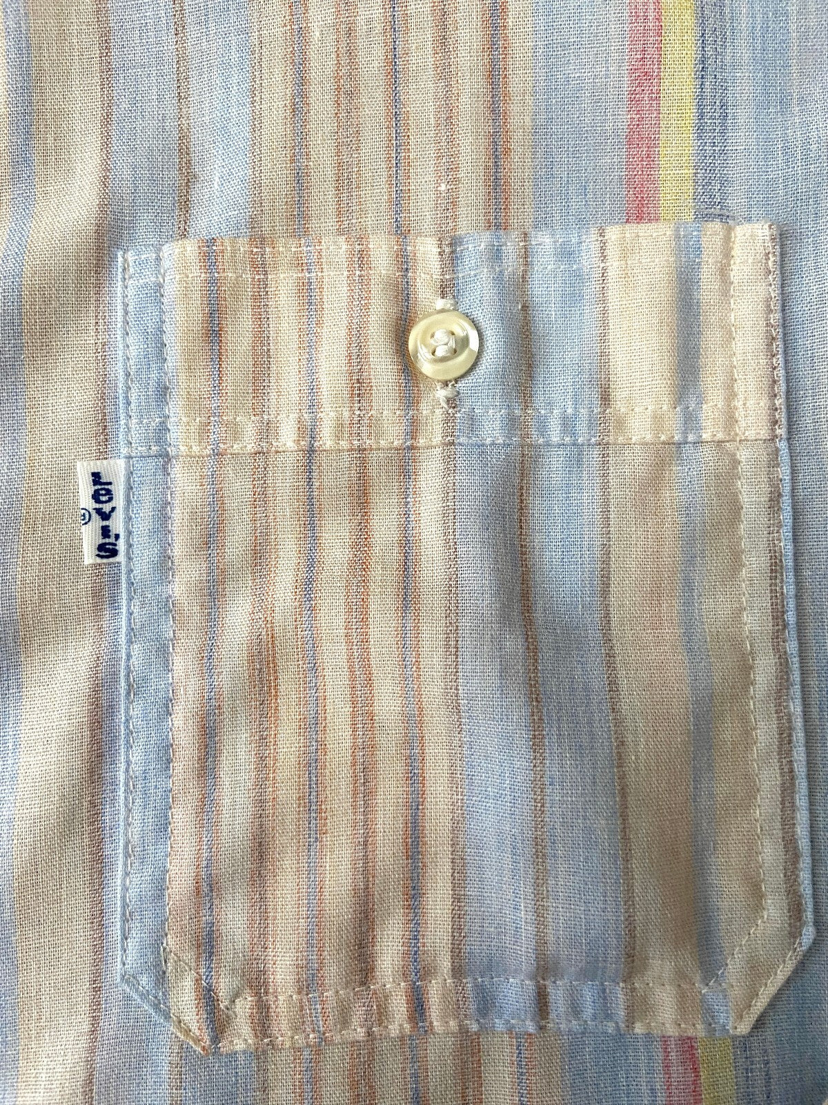 Vintage 1970s Levi's Striped Pastel Shirt