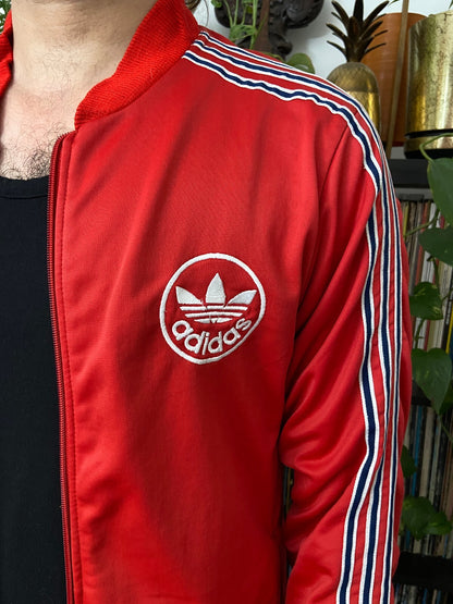 Vintage 90s Red Adidas Track Top
