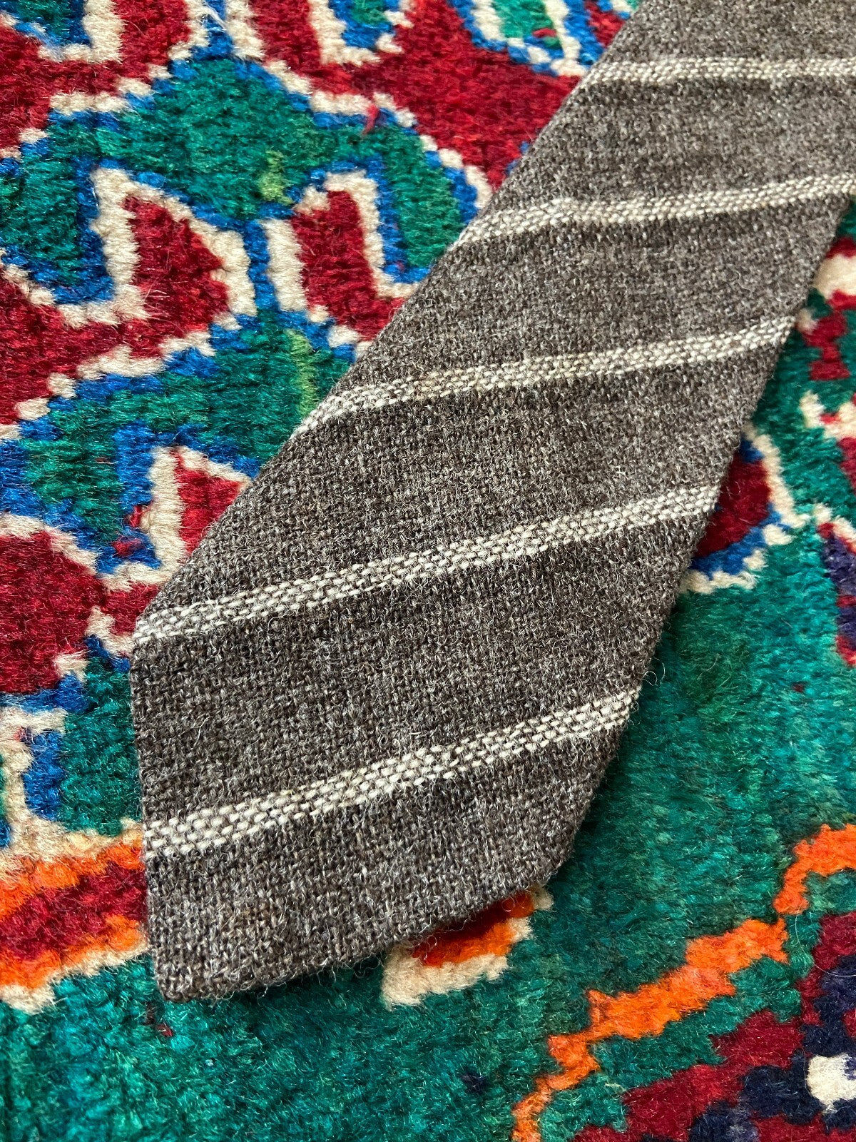 Vintage Brown Jacob Wool Tie