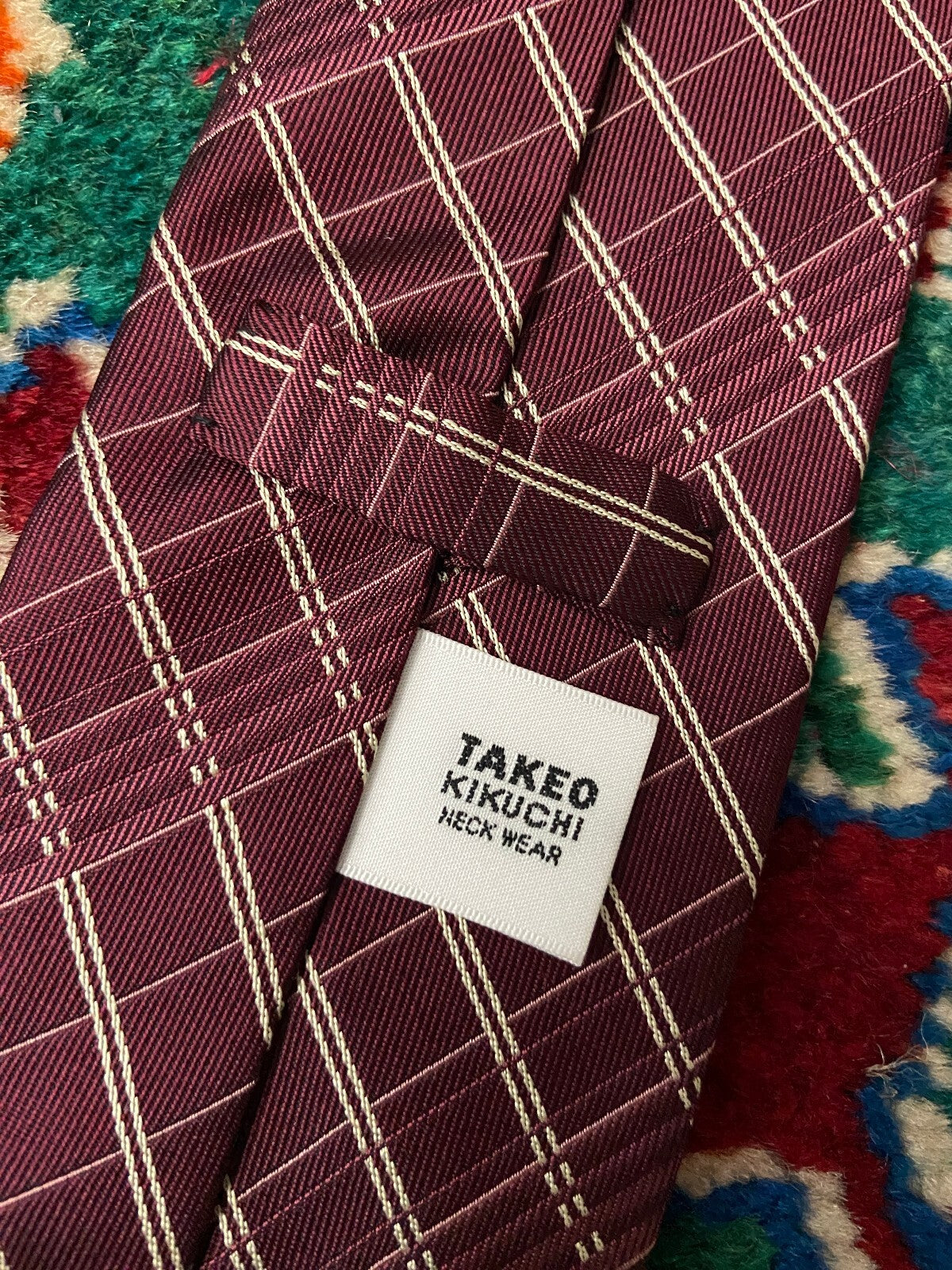 Vintage 1980s Takeo Kikuchi Silk Tie