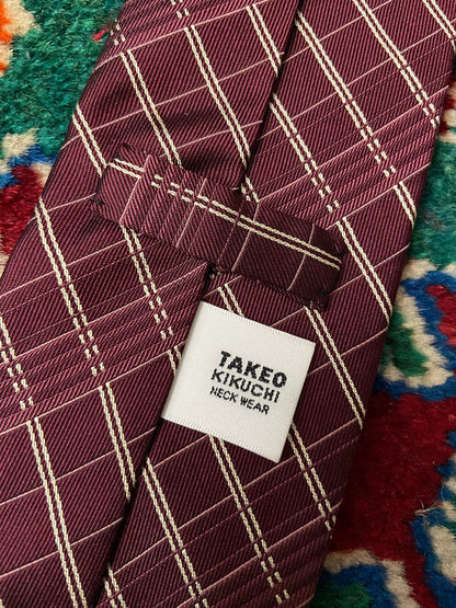 Vintage 1980s Takeo Kikuchi Silk Tie