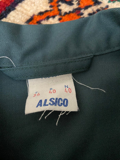 Vintage 1970s Green Workwear Utility Jumpsuit