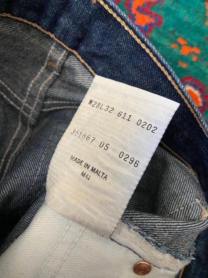 Vintage 90s Levis 611 Orange Tab Straight Leg Jeans W28