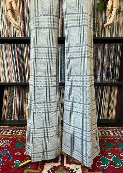 Vintage Dusty Green Riviera Flared Knit Trousers W30 / L32