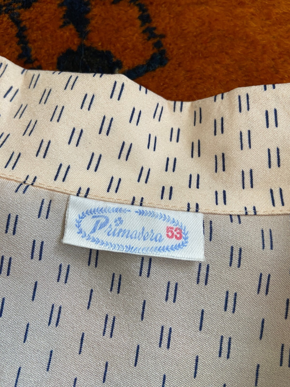 Vintage 1980s Peach Italian Short Sleeve Shirt