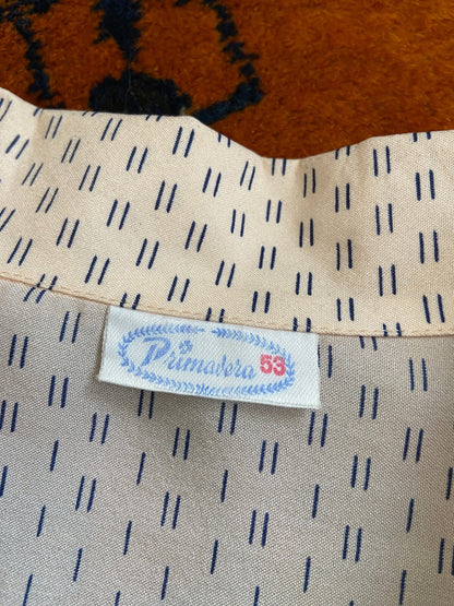 Vintage 1980s Peach Italian Short Sleeve Shirt