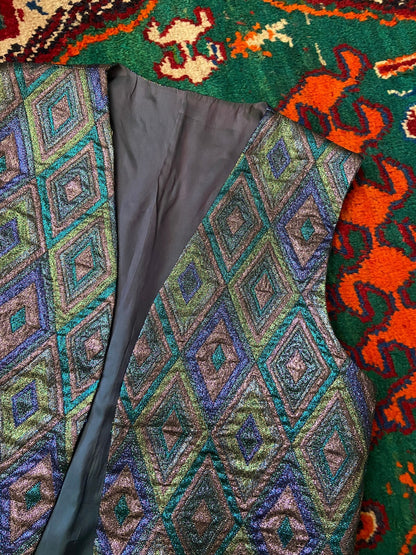 Vintage 1980s Metallic Waistcoat