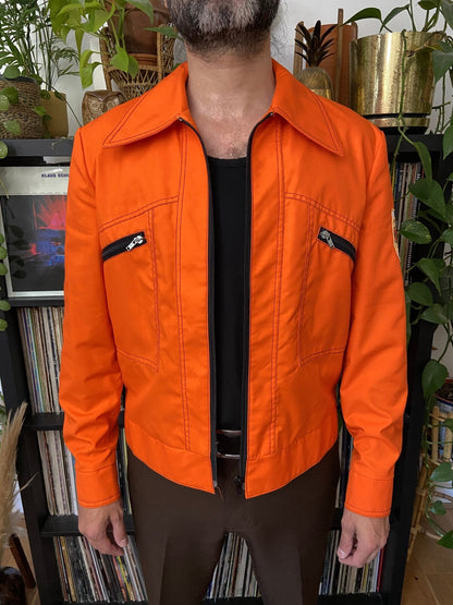 Vintage Orange 1977 DTSB Sports Jacket