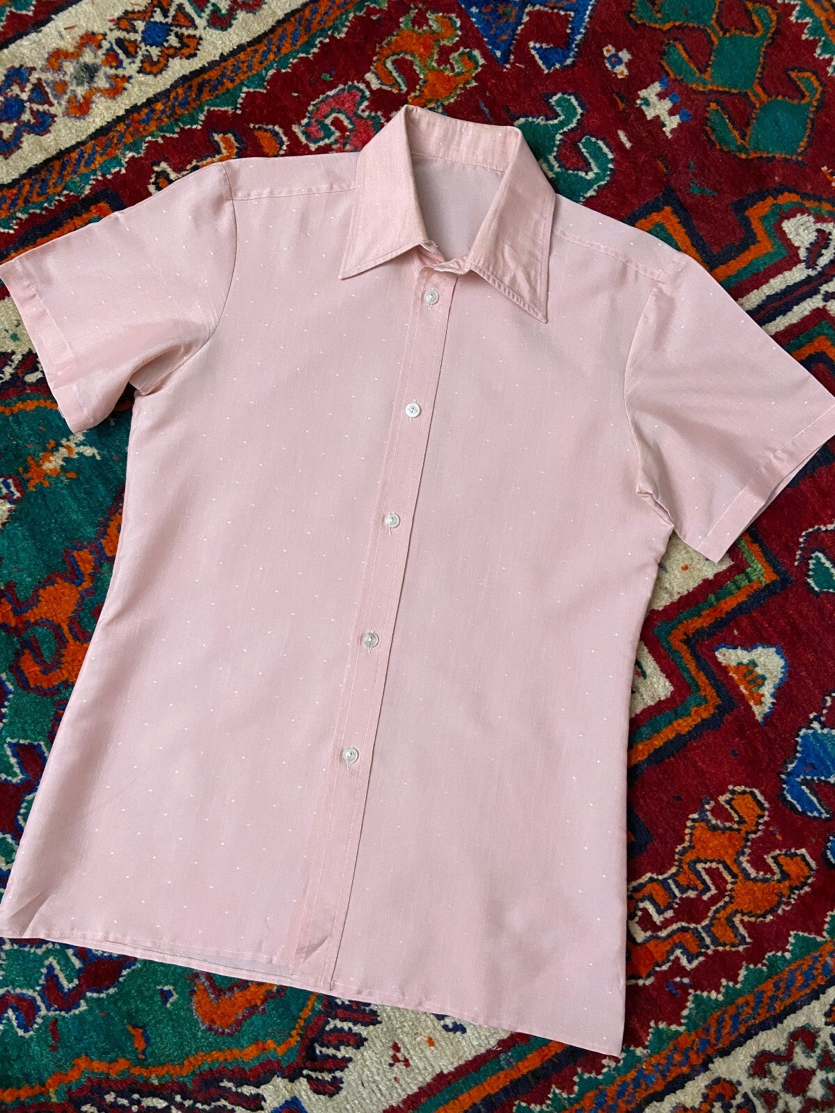 Vintage 1970s Light Pink Shirt