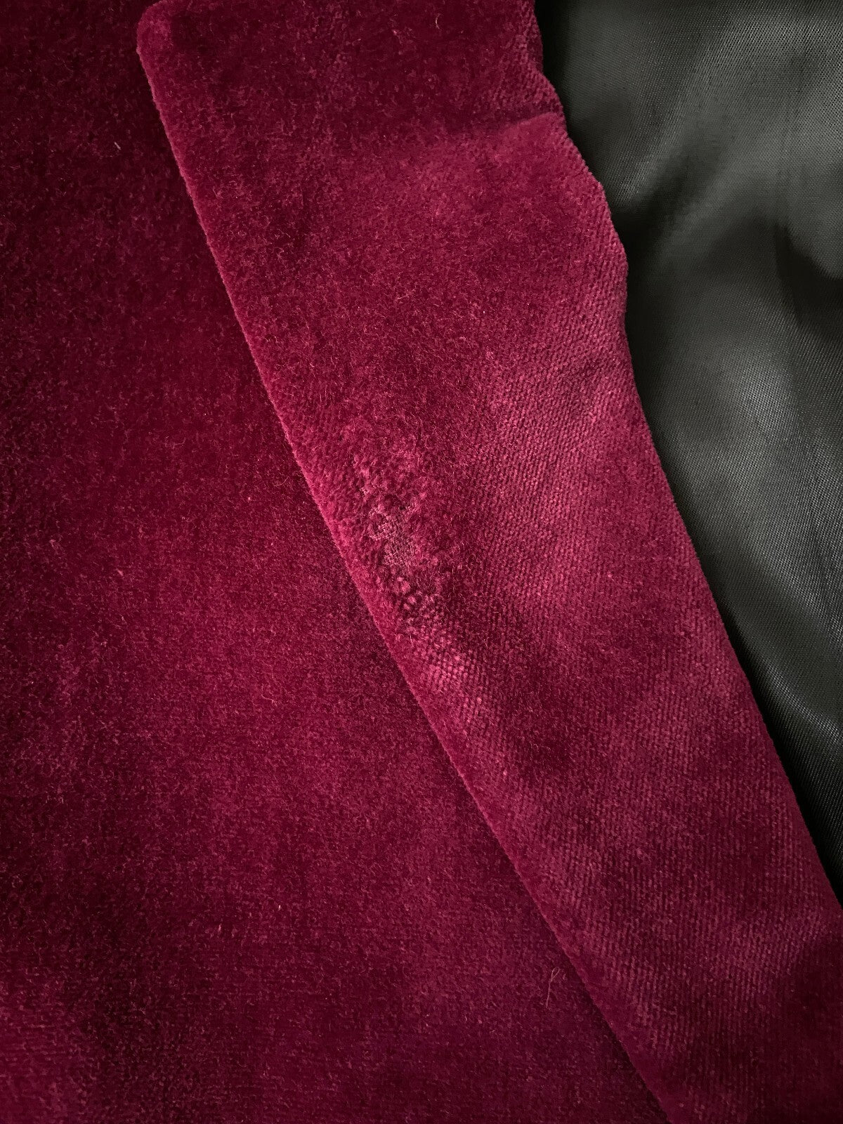 Vintage 90s Magenta Velvet Jacket
