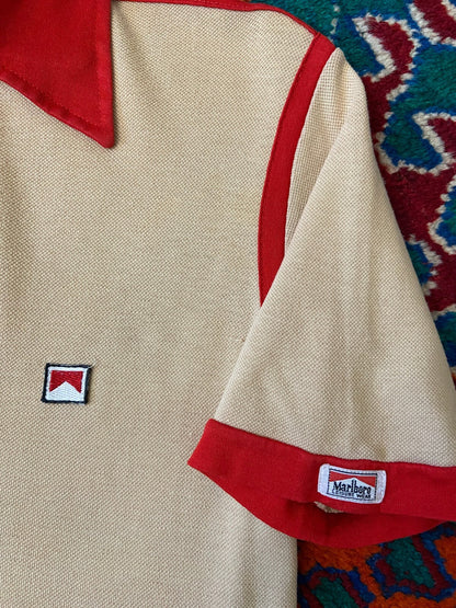 Vintage 1970s Rare Marlboro Andrea De Adamich Polo Top