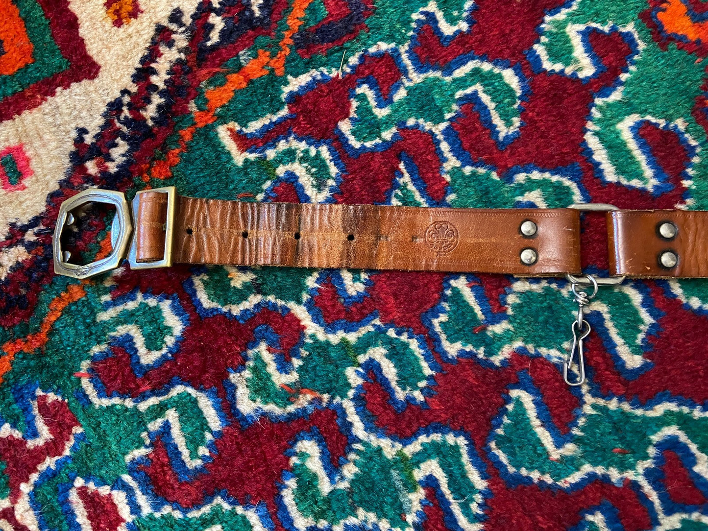 Vintage Italian Guides And Scouts Leather Belt