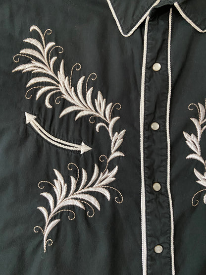 Vintage Embroidered Panhandle Slim Rodeo Western Shirt