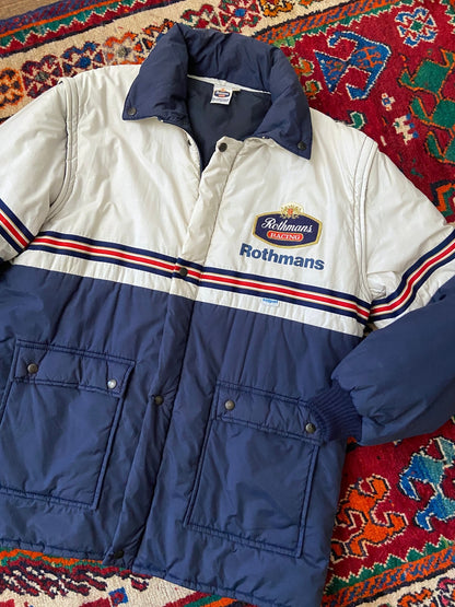 Vintage 1980s Rothmans Racing Team Puffer Jacket