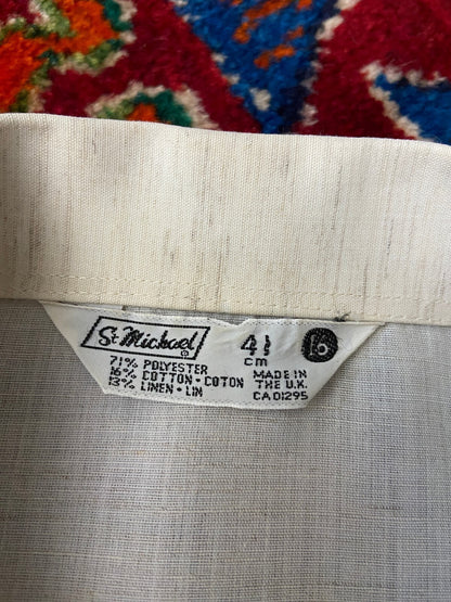 Vintage 1970s Beige St Michael Shirt