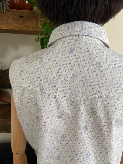Vintage Y2K Wrangler Sleeveless Western Shirt