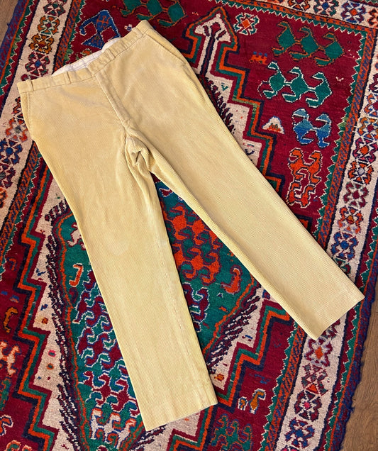 Vintage 1970s Beige Corduroy Trousers W38 / L32