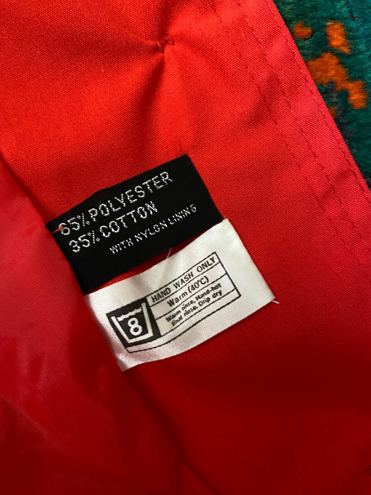 Vintage 1970s Red Mod Raincoat