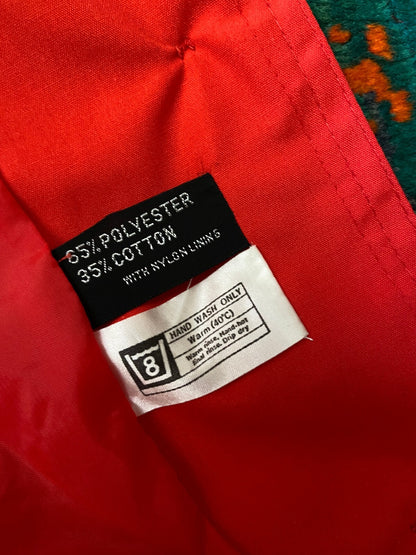 Vintage 1970s Red Mod Raincoat