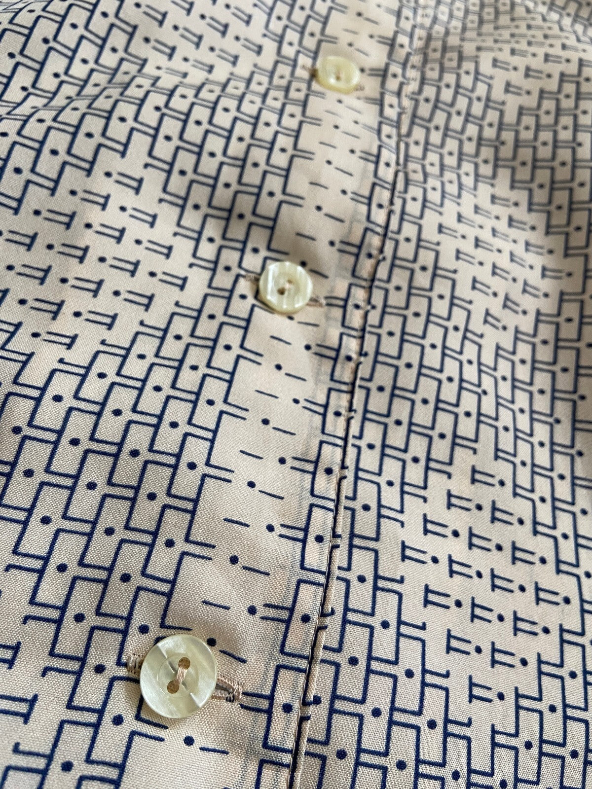 Vintage 1980s Peach Italian Short Sleeve Shirt
