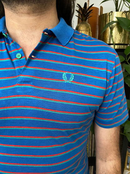 Vintage 1970s Striped Fred Perry Polo Top