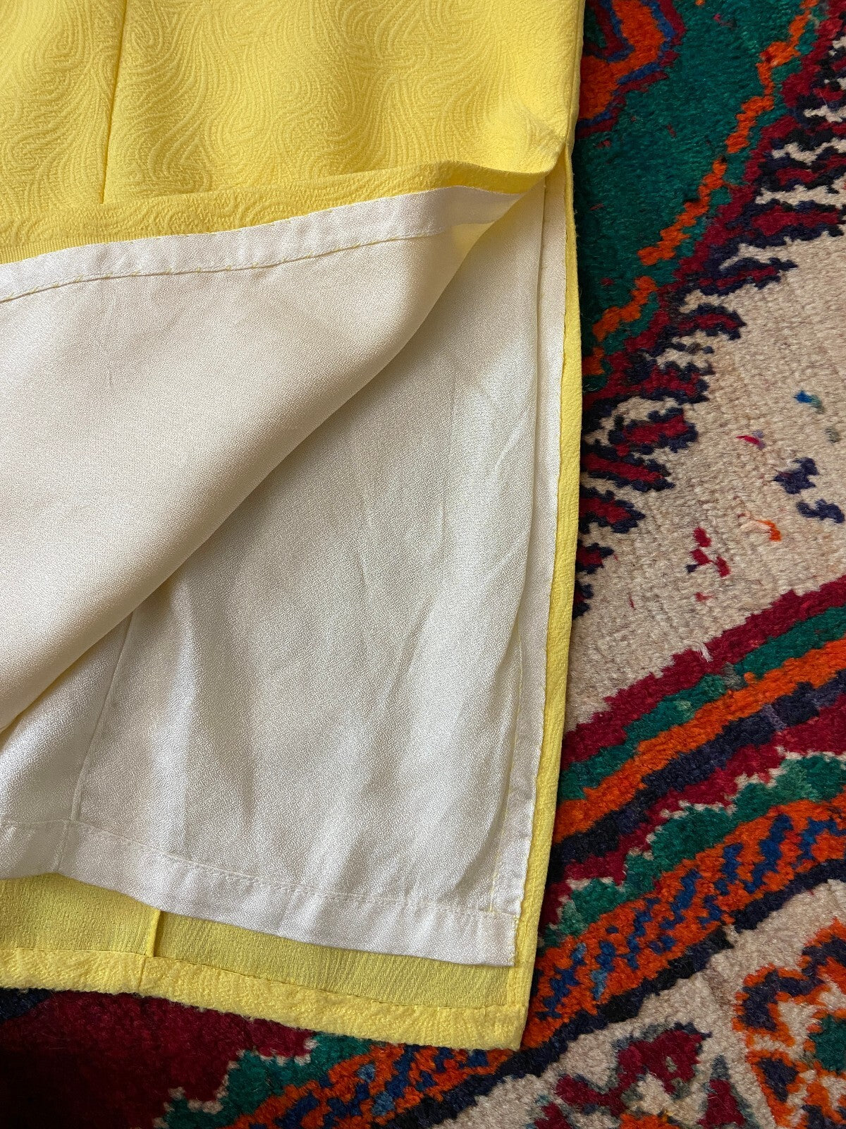 Vintage 1970s Bright Yellow Maxi Dress