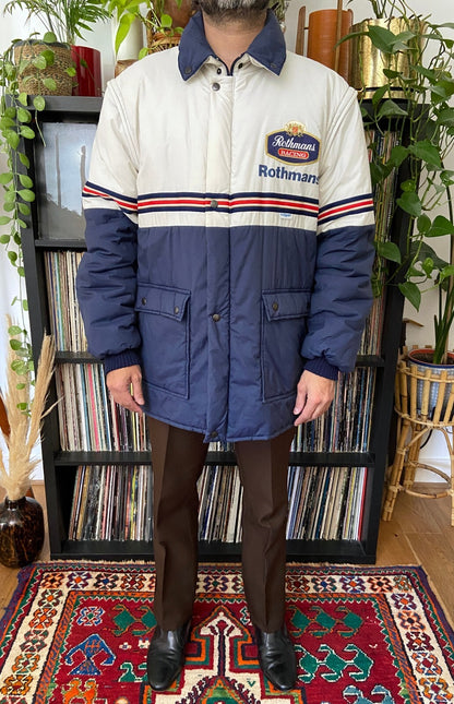 Vintage 1980s Rothmans Racing Team Puffer Jacket