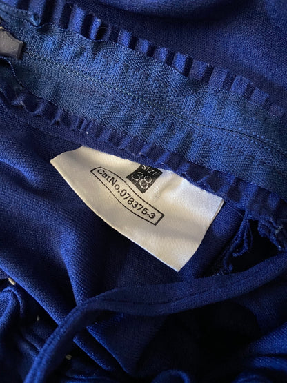 Vintage 1970s Navy Strappy Disco Dress