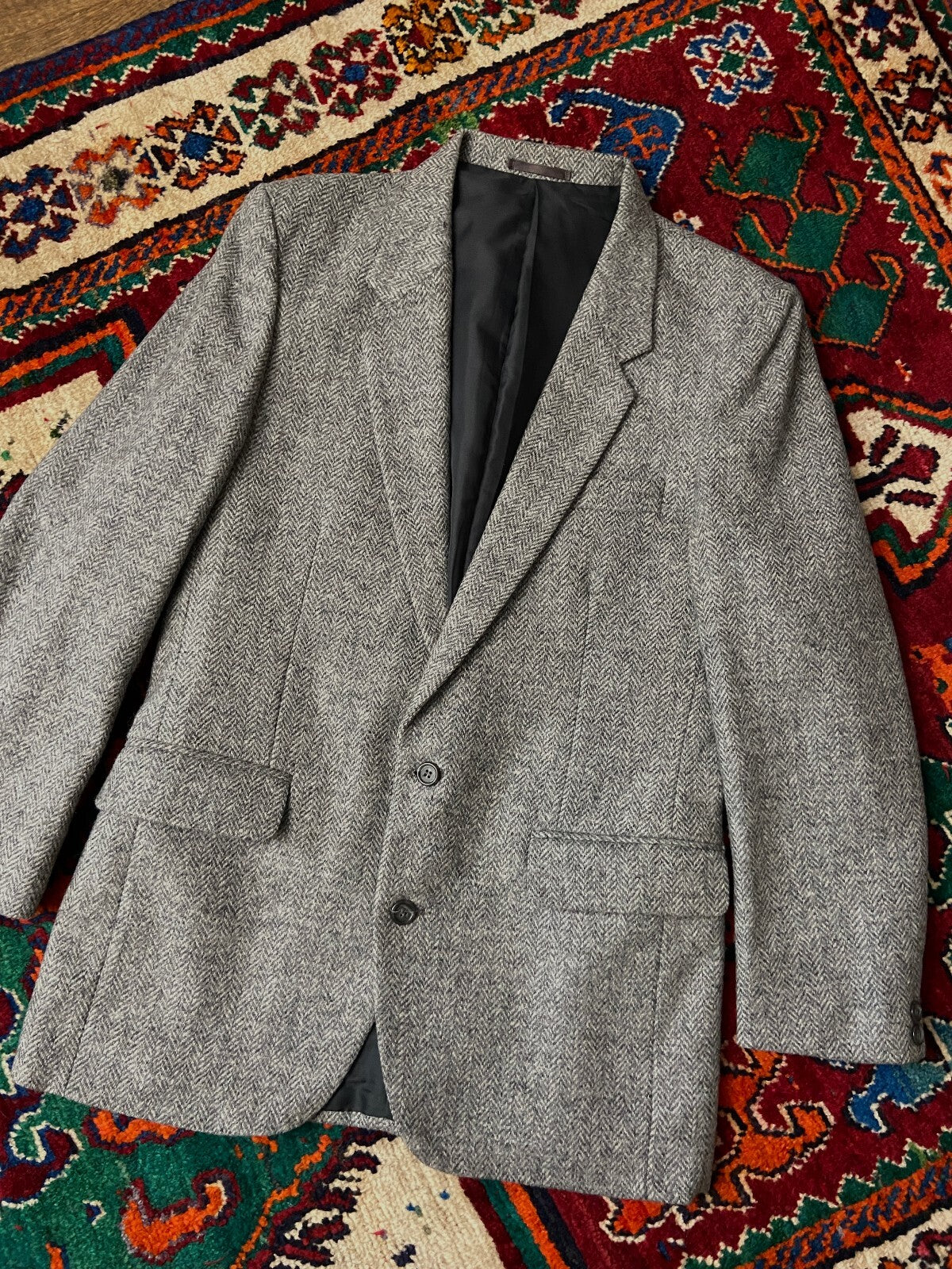 Vintage 1980s Burton Collection Tweed Blazer Jacket