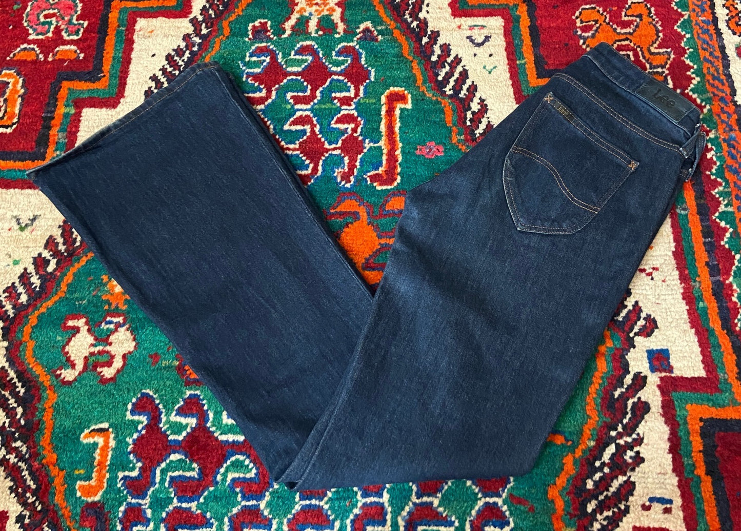 Lee Blue Chaffee Flared Jeans W28