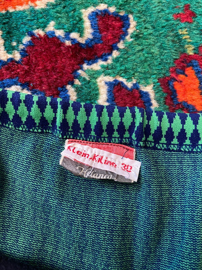 Vintage 1970s Green & Blue Swim Shorts