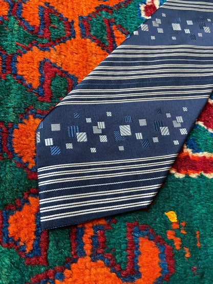 Vintage 1970s Japanese Navy Kipper Tie