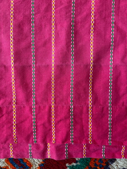 Vintage 1970s Raksha Indian Cotton Pink Maxi Dress