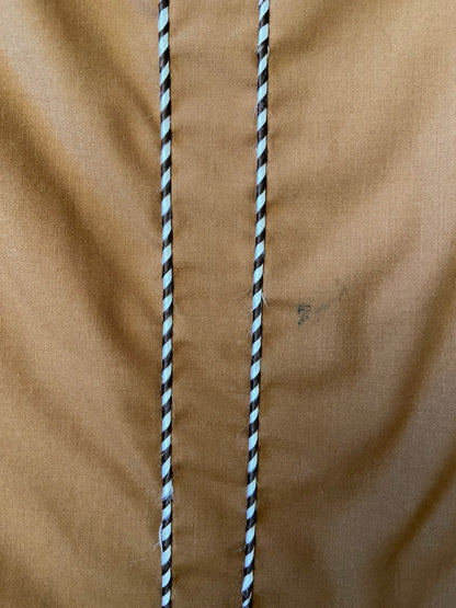 Vintage 1970s Tobacco Zip Up Jacket