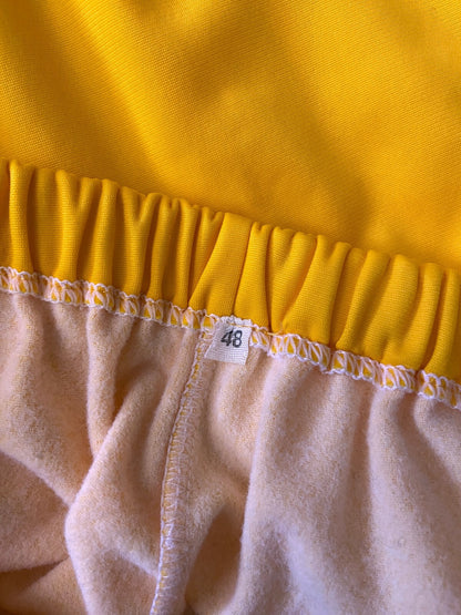 Vintage 1970s Yellow Track Bottoms