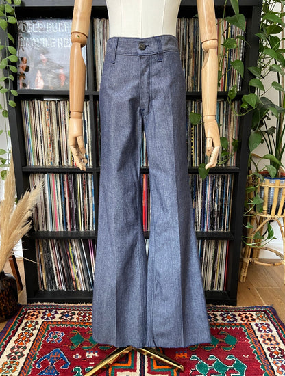 Vintage 1970s Jei Jei Deadstock Bell Bottom Jeans W30