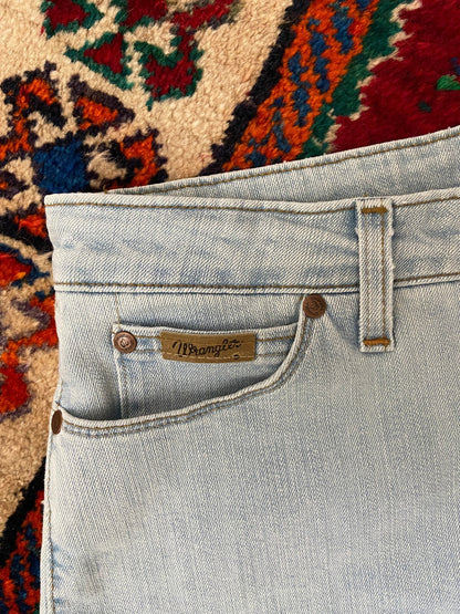 Wrangler Pale Blue Flared Jeans W30