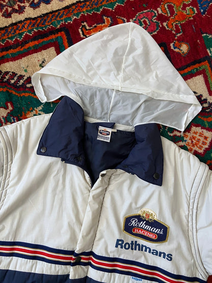 Vintage 1980s Rothmans Racing Team Puffer Jacket