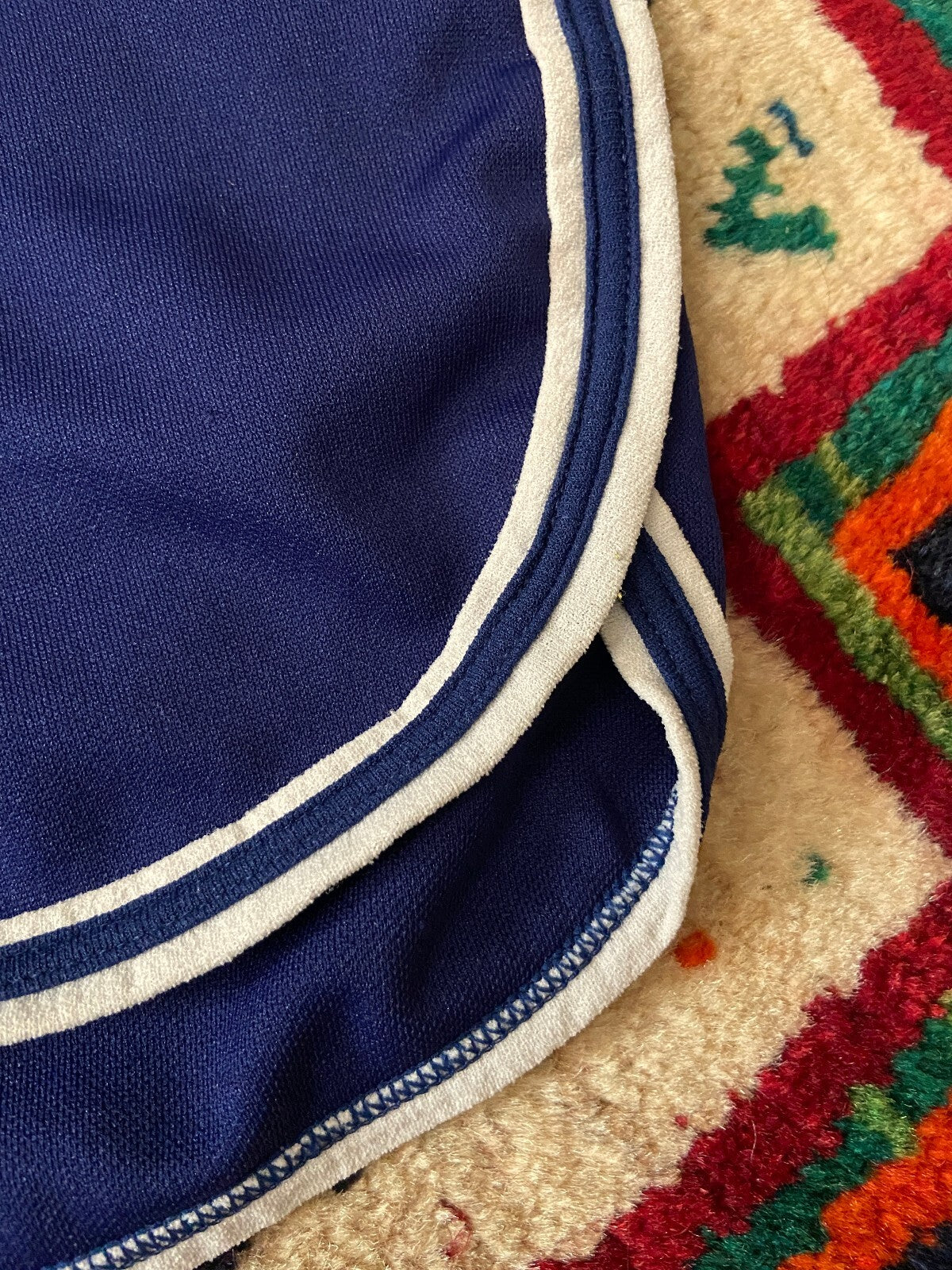 Vintage 1970s Navy & White Running Shorts W32-38