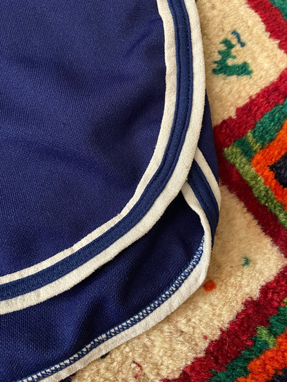 Vintage 1970s Navy & White Running Shorts W32-38