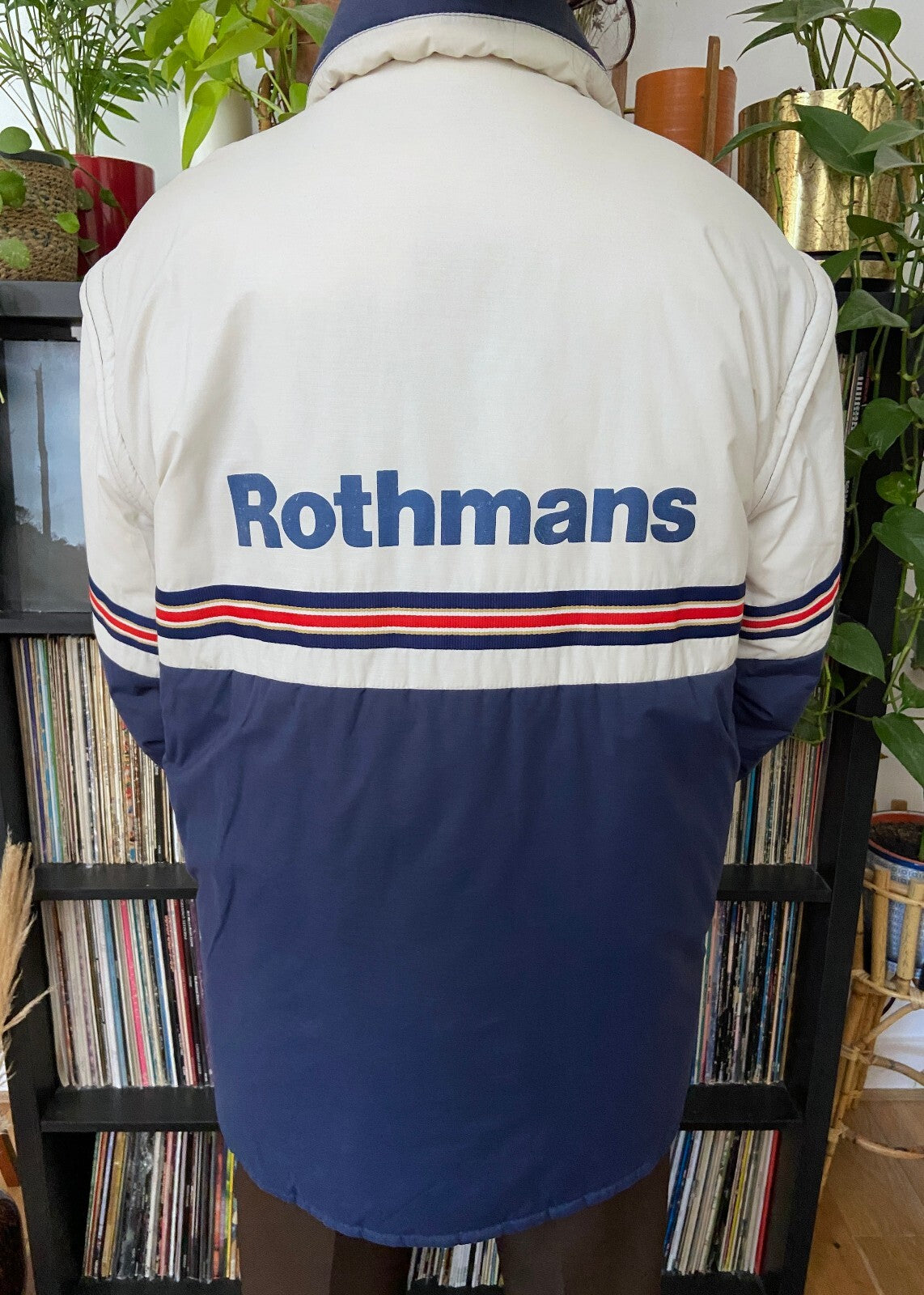 Vintage 1980s Rothmans Racing Team Puffer Jacket