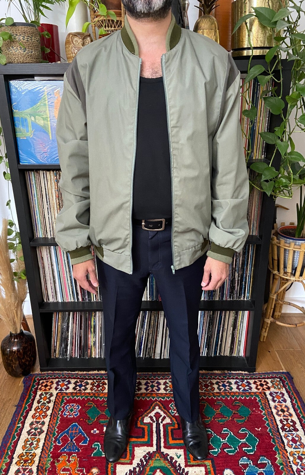 Vintage 1970s Sage Green Sports Jacket