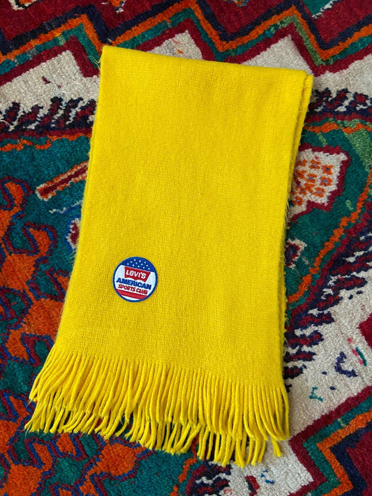 Vintage 1970s Yellow Levi's Scarf